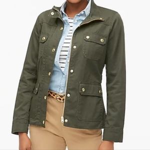 J. CREW THE DOWNTOWN FIELD JACKET SIZE SMALL  GREEN